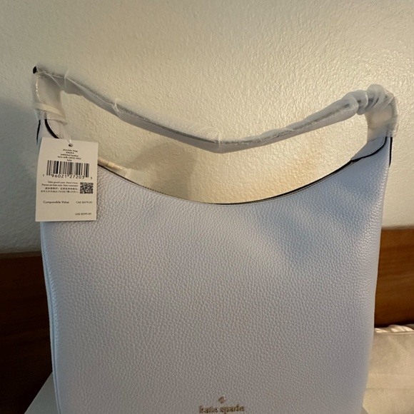 Kate Spade Leila Shoulder Bag (taro milk color - very pale blue) - Picture 3 of 4